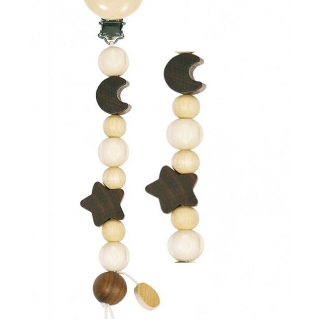 Attache Tétine Lune & Etoile