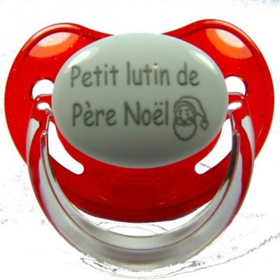 Tetine pré-imprimées - Petit lutin de Père Noël