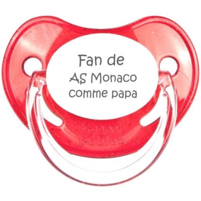Fan de AS Monaco comme papa - tetine de foot