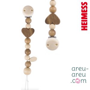 Attache Tétine en Bois – Cœur