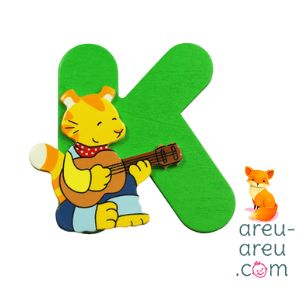 Lettre en bois - K