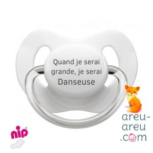 Tétines "Quand je serai grande je serai danseuse"