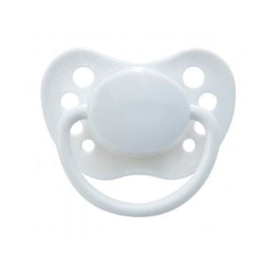 Lot 3 Tétines personnalisées - Blanc