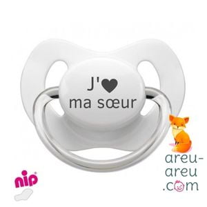 Tétines "J'aime ma sœur"