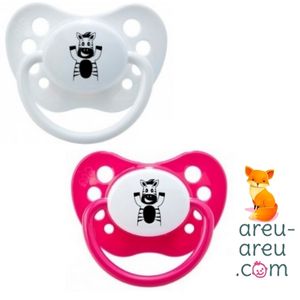 Tétine Zèbre Heureux