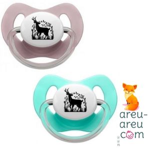 Tétine Cerf et Fleurs