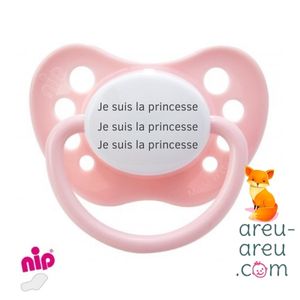 Tétines "Je suis la Princesse, Je suis la Princesse…"