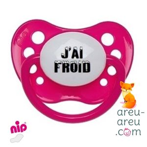 Tétines "J'ai froid - Tétine personnalisées"