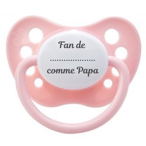 Tétine "Fan de .... comme papa"