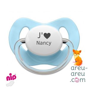 Tétine "J'aime Nancy"