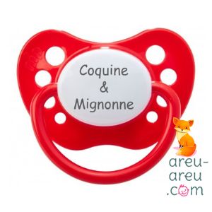 Tétine "Coquine et mignonne"
